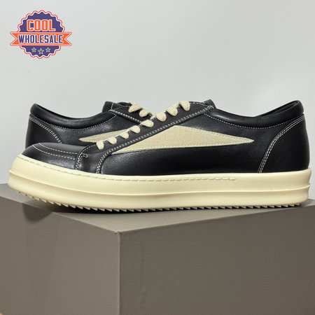 Rick Owens Vans Low-Top Glossy Leather Black