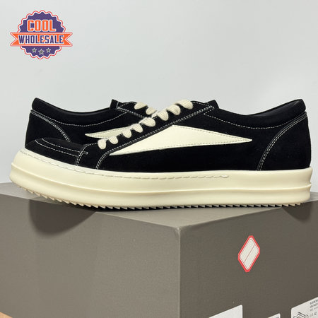 Rick Owens Vans Low-Top Chamois Leather Black