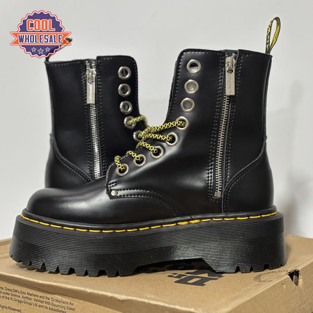 Dr.Martens Jadon Platform Boot Black Smooth Leather