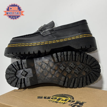 Dr.Martens Black Platform Loafers