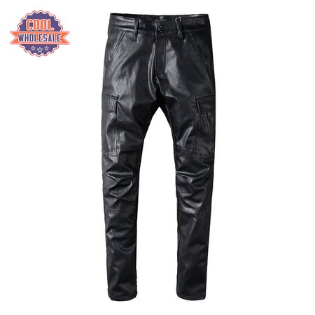 Amiri Leather Pants Jeans Black