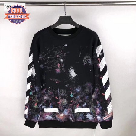 Off White Galaxy Crewneck Sweatshirt 17FW
