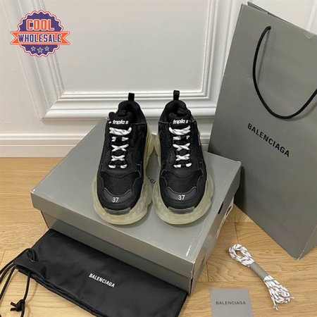 BALENCIAGA MEN'S TRIPLE S SNEAKER CLEAR SOLE - BB200