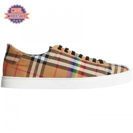 BURBERRY RAINBOW VINTAGE CHECK TRAINERS - BBR15