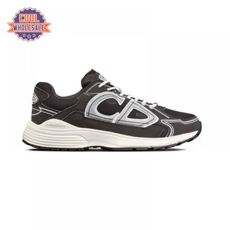DIOR B30 SNEAKERS BLACK MESH AND TECHNICAL FABRIC - CD88