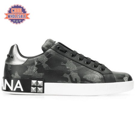 DOLCE & GABBANA PRINTED LOW-TOP TRAINERS - DG10