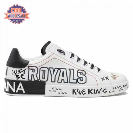 DOLCE & GABBANA PORTOFINO SNEAKERS IN PRINTED NAPPA CALFSKIN - DG12