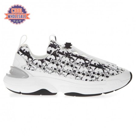 DIOR B24 CANNAGE MOTIF BLACK SNEAKER - CD21