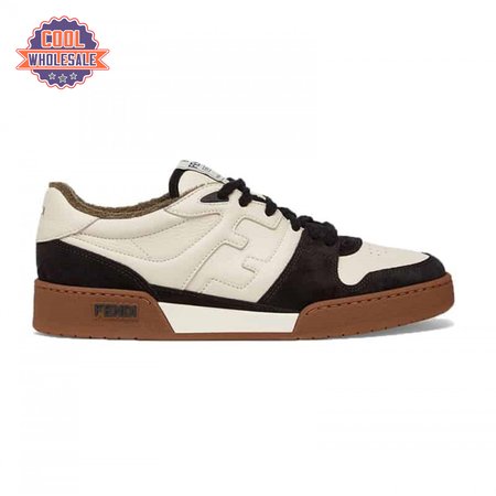 Fendi Match Low-Top Sneakers In Black Suede - FD30