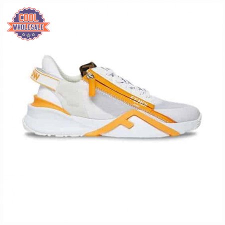 FENDI CHUNKY LACE-UP TRAINERS YELLOW - FD20