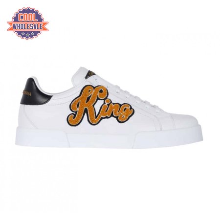 DOLCE & GABBANA PORTOFINO SNEAKERS WITH KING 1984 PATCHES - DG26