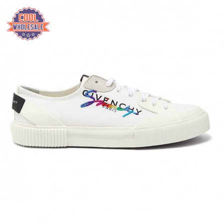 GIVENCHY TENNIS LOGO-EMBROIDERED SNEAKER - GVC39