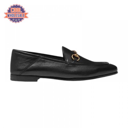 GUCCI BRIXTON HORSEBIT-DETAILED LEATHER COLLAPSIBLE-HEEL LOAFERS - LDG013