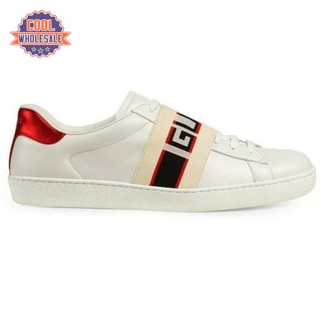 GUCCI STRIPE LEATHER SNEAKER - GC3