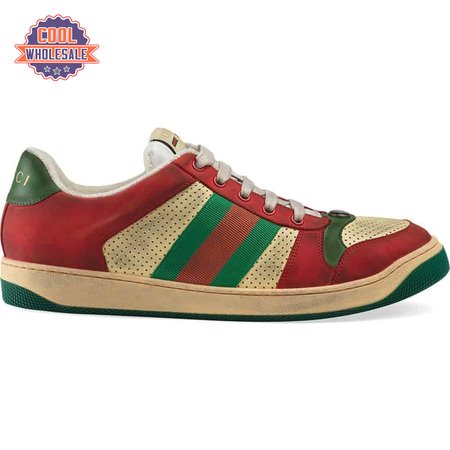GUCCI SCREENER LEATHER SNEAKER - GC52
