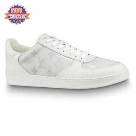 white monogram transparent rivoli sneaker - 40