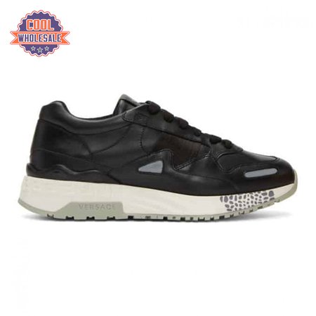 VERSACE BLACK RUNNER SNEAKERS - VS18